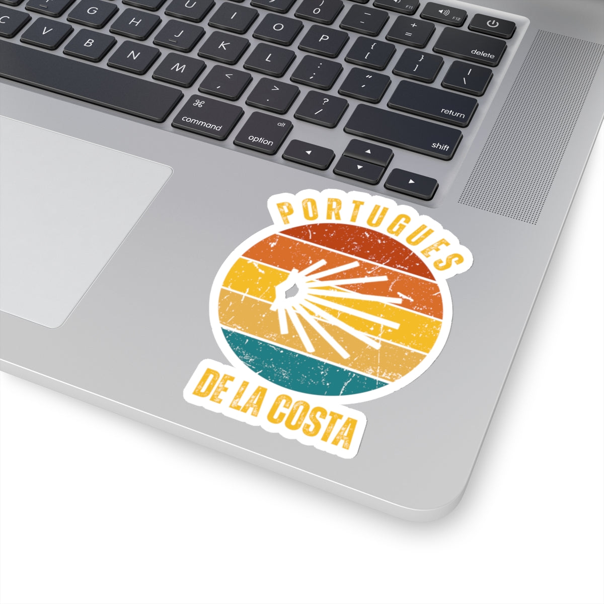 Camino de Santiago Português de la Costa Kiss-Cut Stickers, Gift for Peregrino, Memento, Souvenir