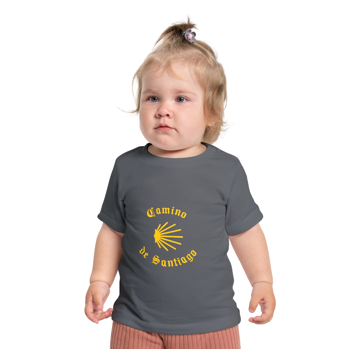 Camino de Santiago Memento, Baby Short Sleeve T-Shirt, Gift for Peregrino Child