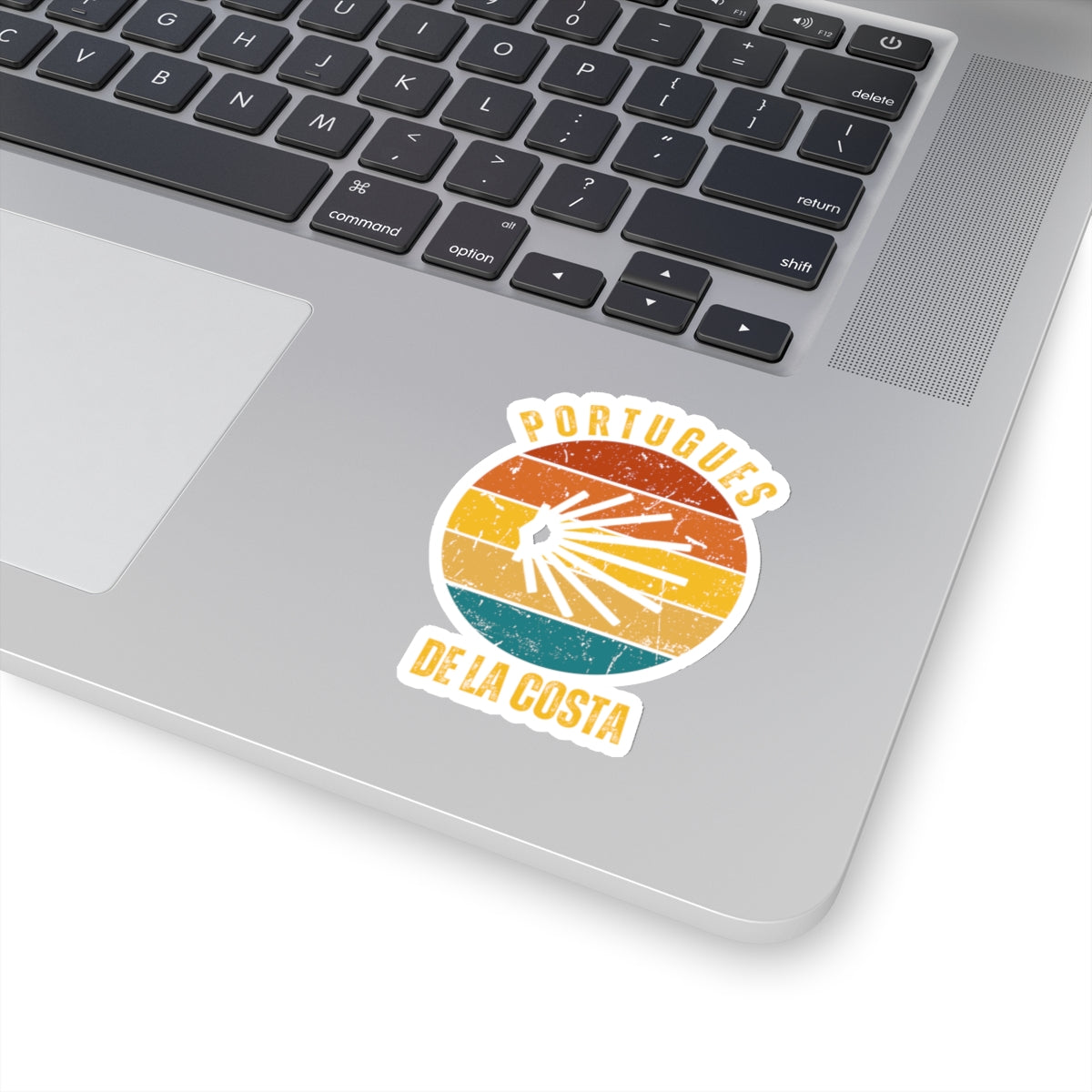 Camino de Santiago Português de la Costa Kiss-Cut Stickers, Gift for Peregrino, Memento, Souvenir