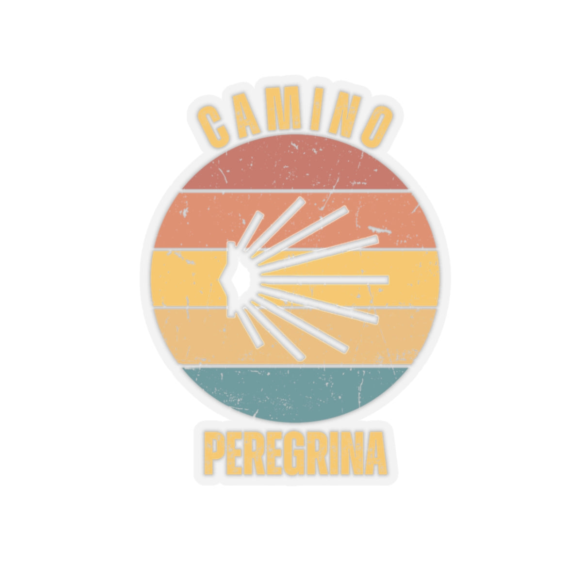 Camino de Santiago Peregrina, Kiss-Cut Stickers, Camino Gifts, Souvenirs