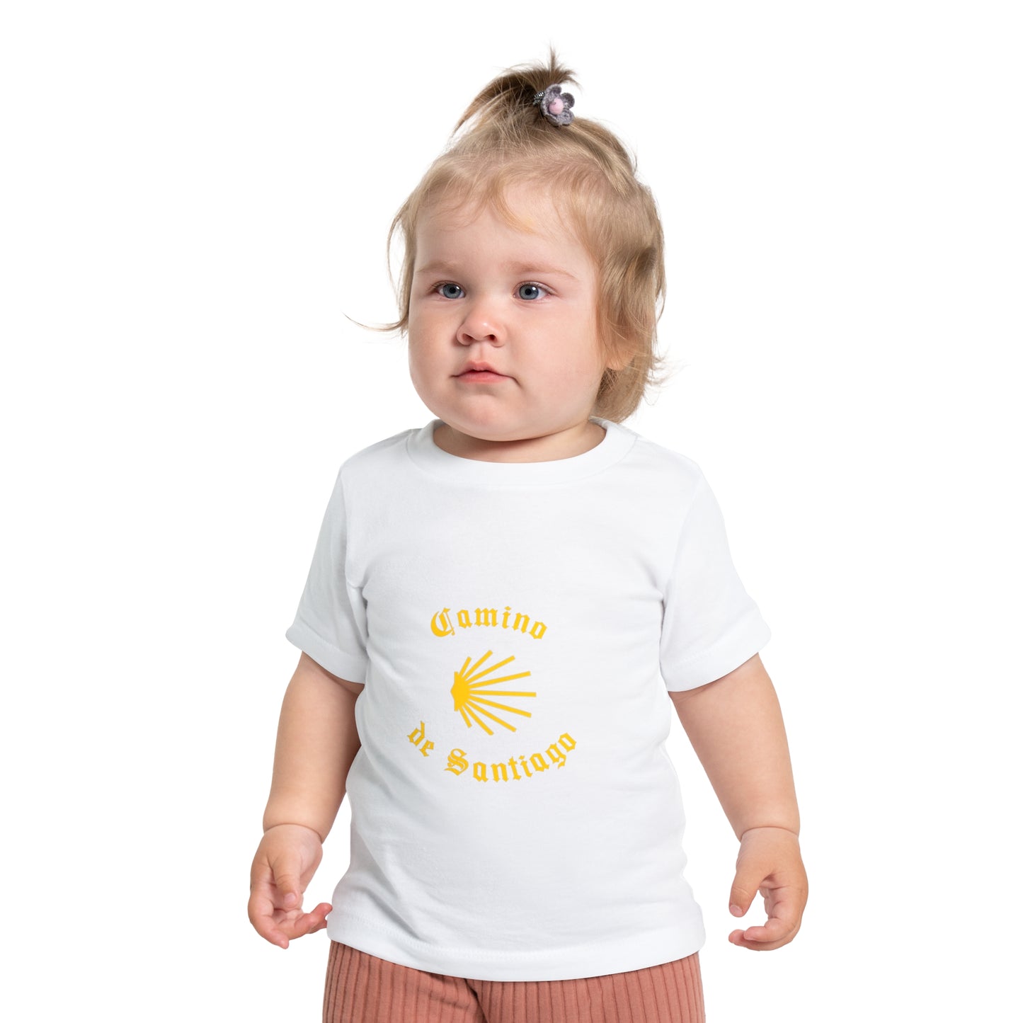 Camino de Santiago Memento, Baby Short Sleeve T-Shirt, Gift for Peregrino Child