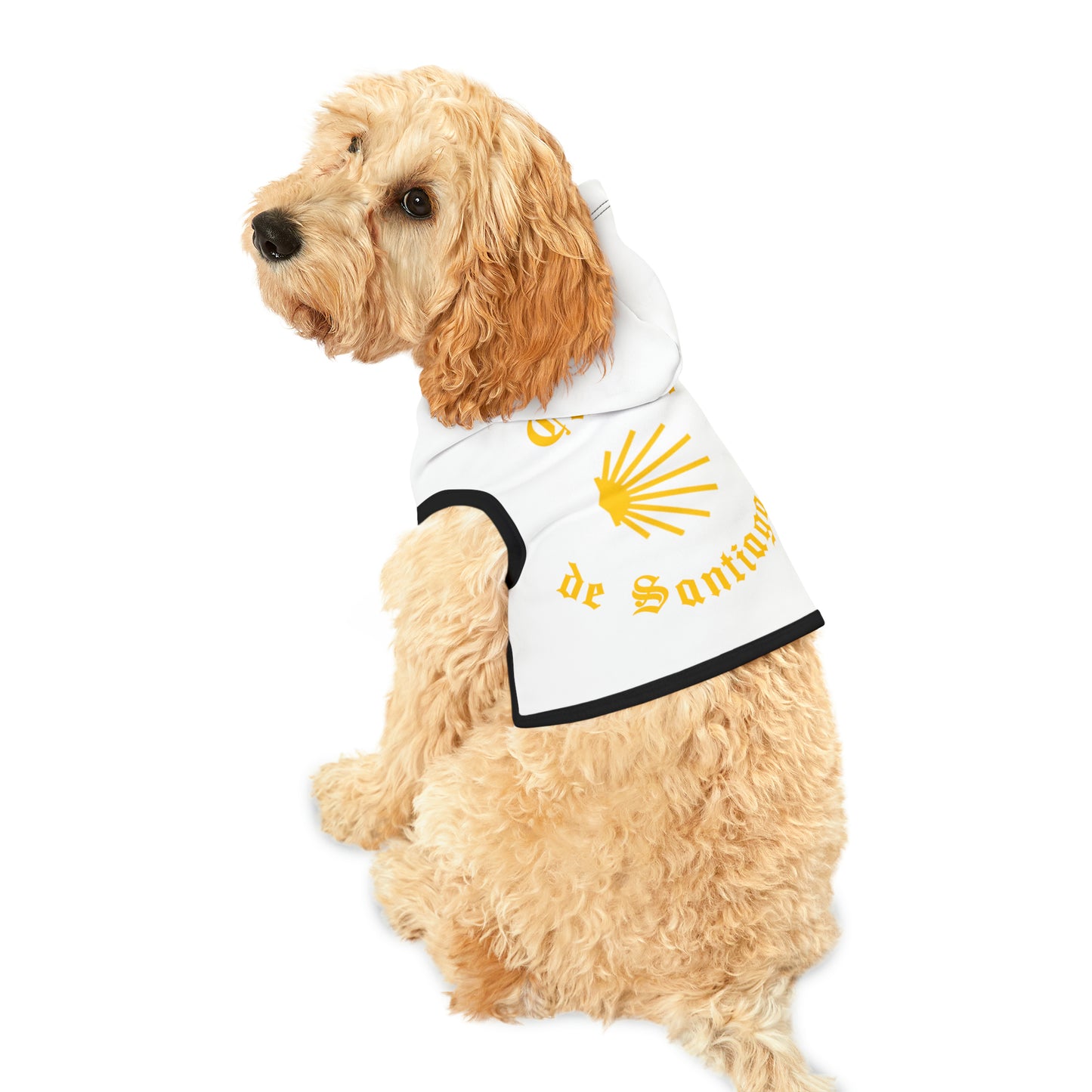 Camino de Santiago Pet Hoodie, Camino Gifts for the Dog or Cat Lover. Buen Camino with Shell