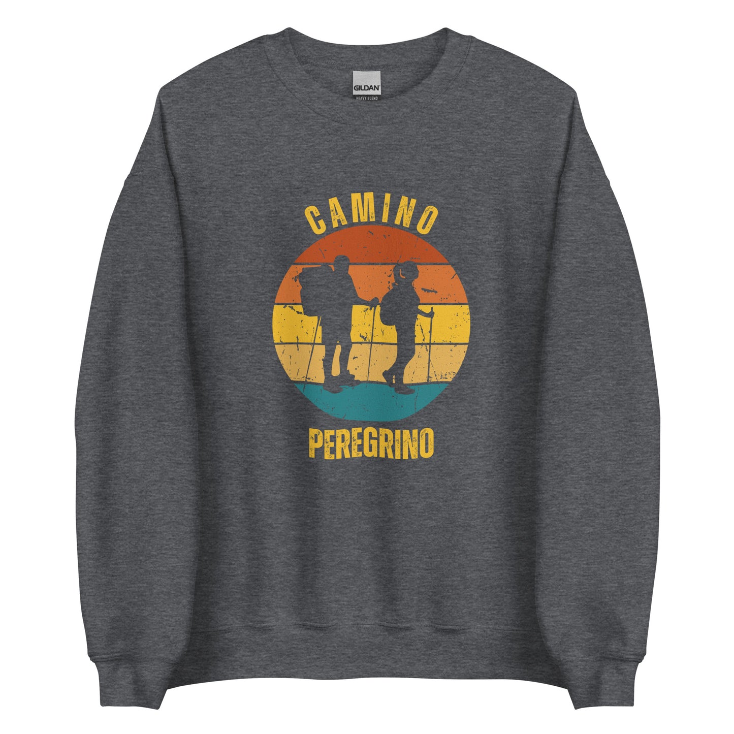 Camino de Santiago Peregrino Sweatshirt 2 Hikers Dark Heather