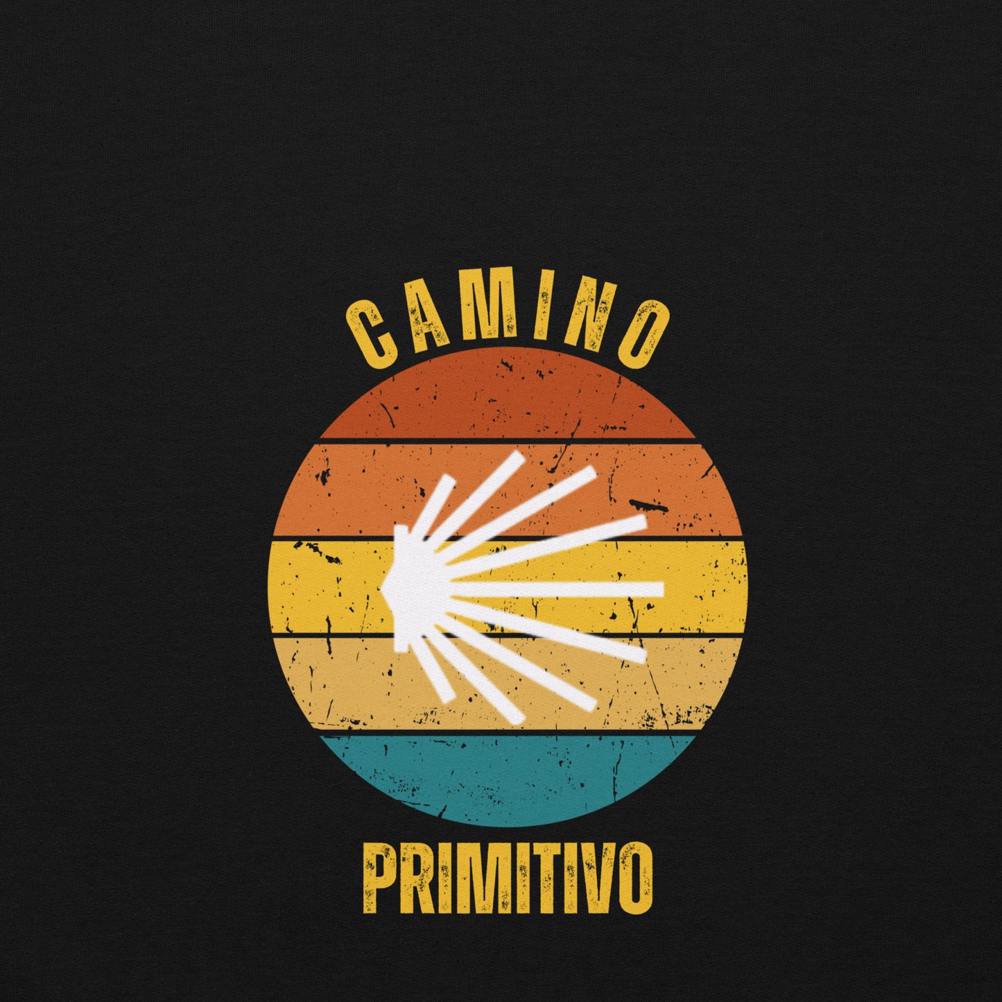 Camino Primitivo, Gift for Camino de Santiago Original Way Spain Keepsake, Seashell, Unisex Hoodie Buen Camino