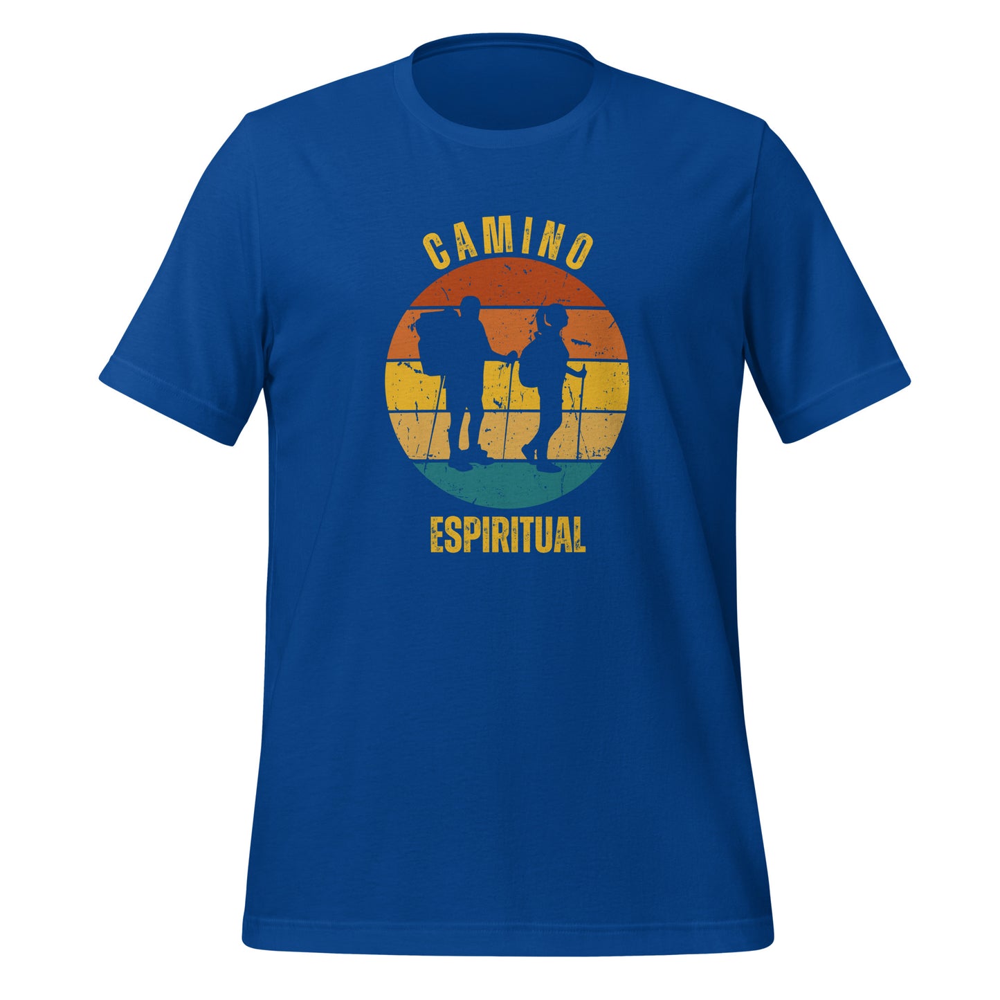 Camino Espiritual T-Shirt, Gift for Santiago Peregrino, Keepsake, 2 Hikers, Unisex