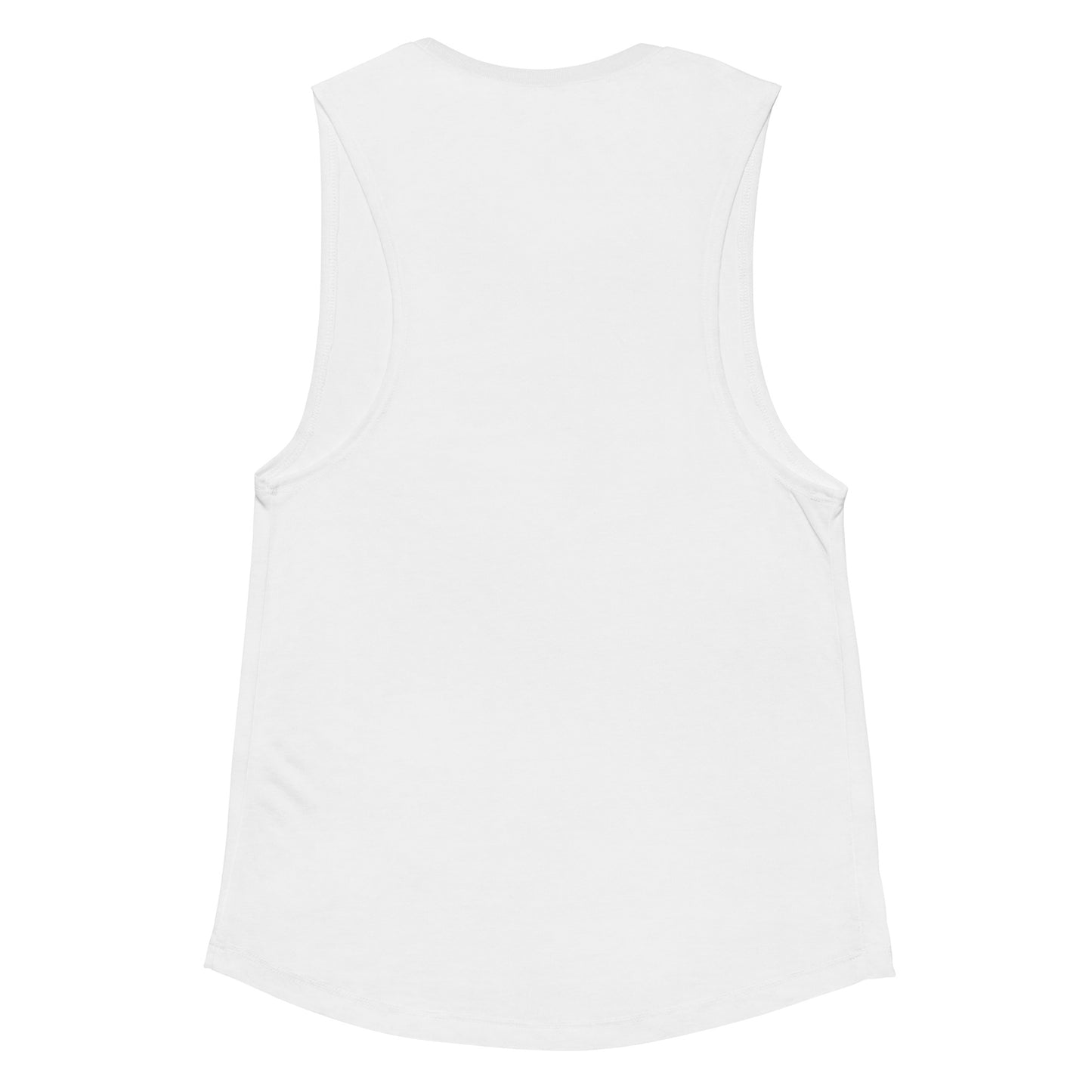 Camino de Santiago Portugues de la Costa Ladies’ Muscle Tank White back