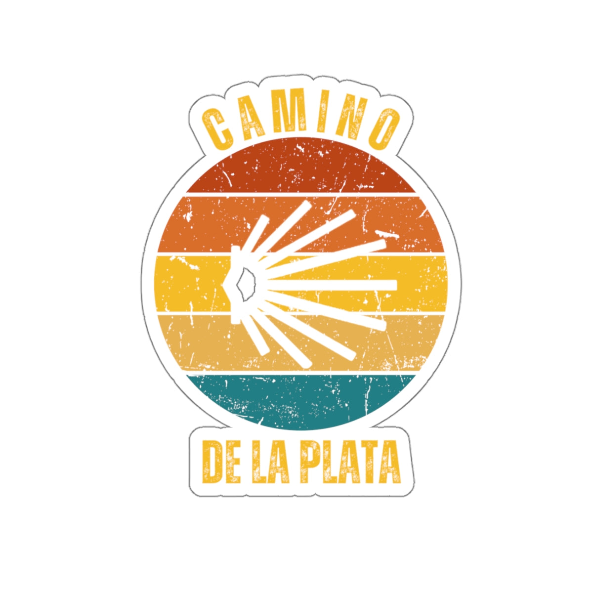 Camino de la Plata sticker white