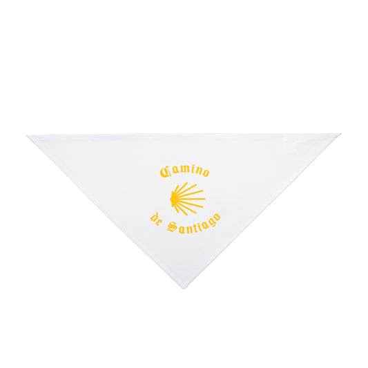 Camino de Santiago Pet Bandana Dog or Cat, with Shell