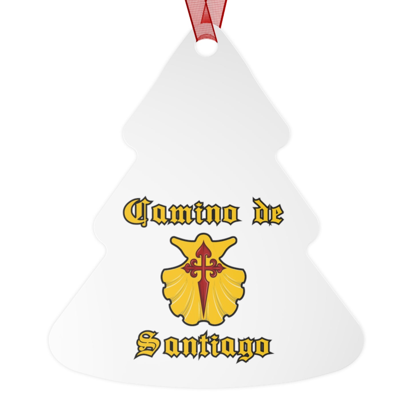 Camino de Santiago Ornaments, Gift for Christmas, Cross of St. James, Metal