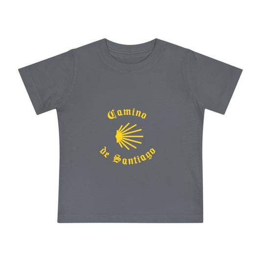 Camino de Santiago Memento, Baby Short Sleeve T-Shirt, Gift for Peregrino Child