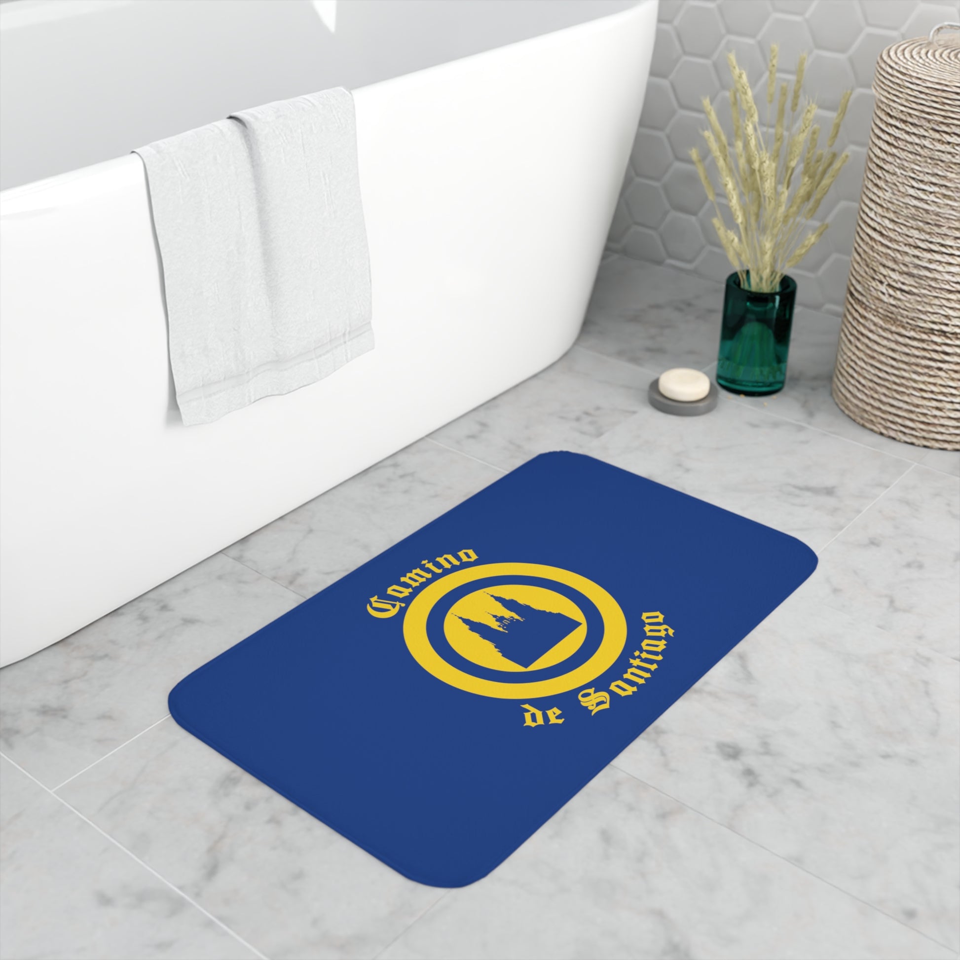 Camino de Santiago Compostela Bath Mat