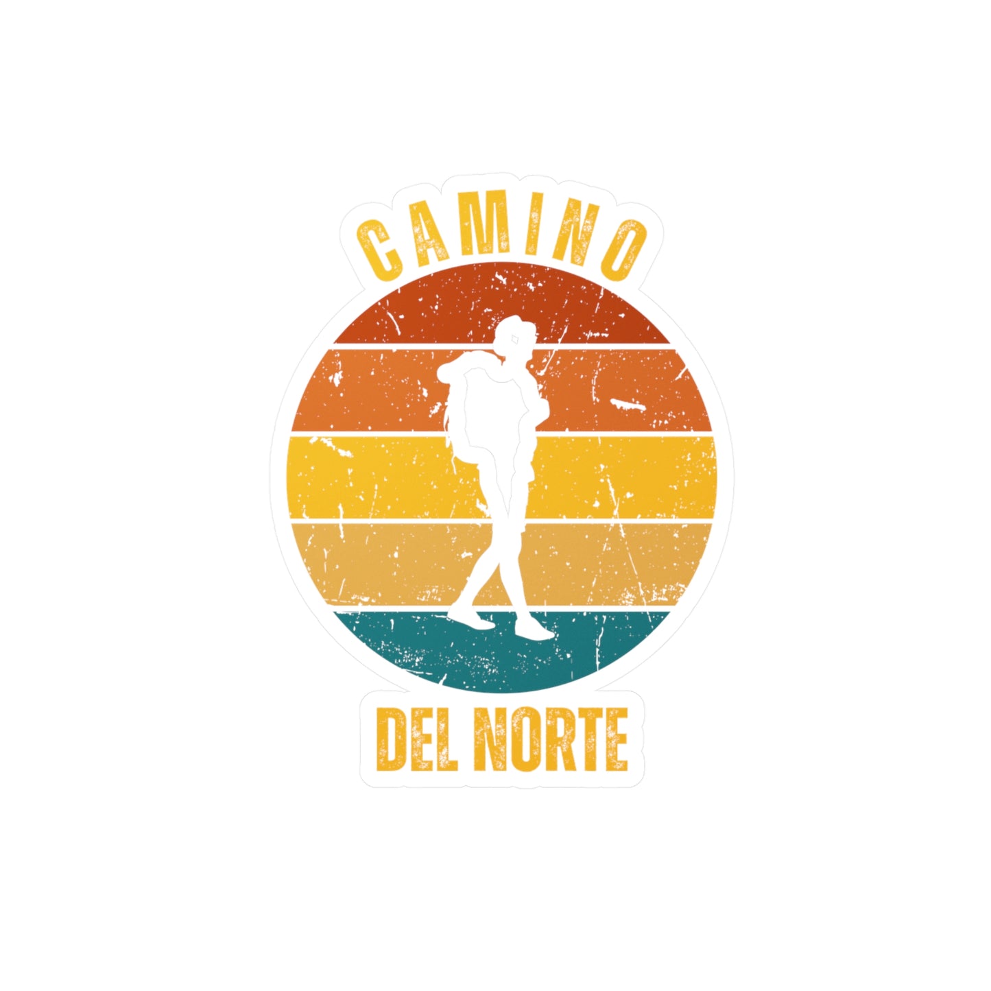 Camino de Santiago del Norte, Kiss-Cut Decals, Stickers