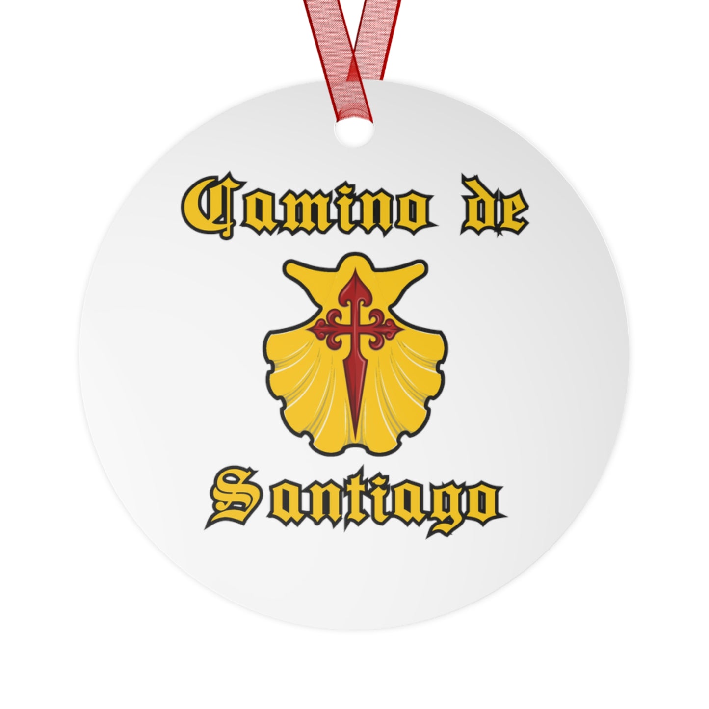 Camino de Santiago Ornaments, Gift for Christmas, Cross of St. James, Metal