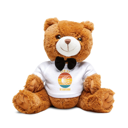 Camino de Santiago Gifts, Teddy Bear with T-Shirt, Camino Christmas, Birthday