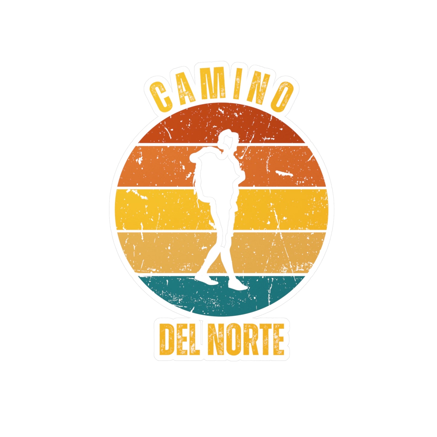 Camino de Santiago del Norte, Kiss-Cut Decals, Stickers