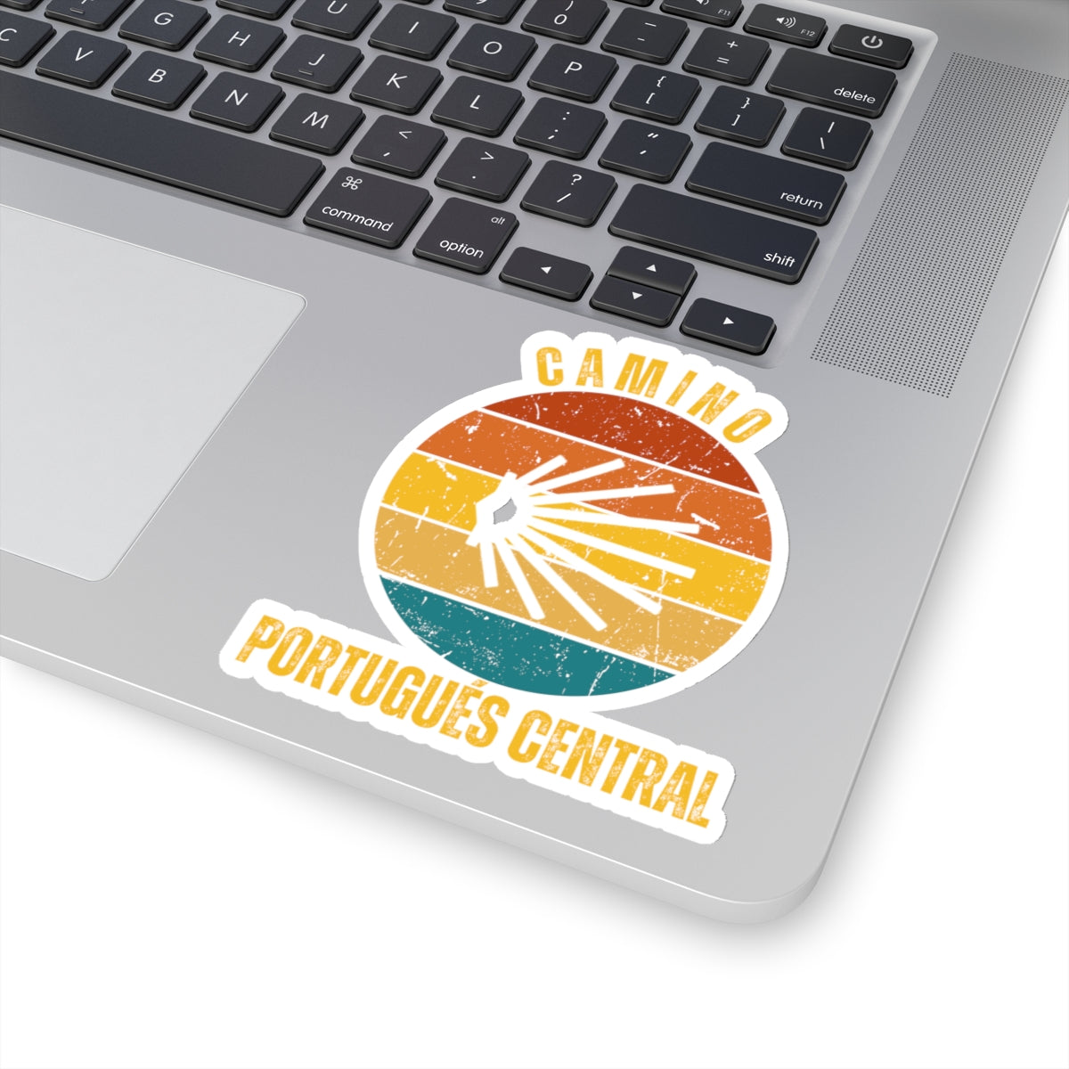 Camino de Santiago Português  Central Kiss-Cut Stickers, Gift for Peregrino, Memento, Souvenir