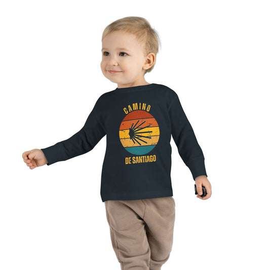 Camino de Santiago Toddler Long Sleeve Tee, Gift for Child Peregrino