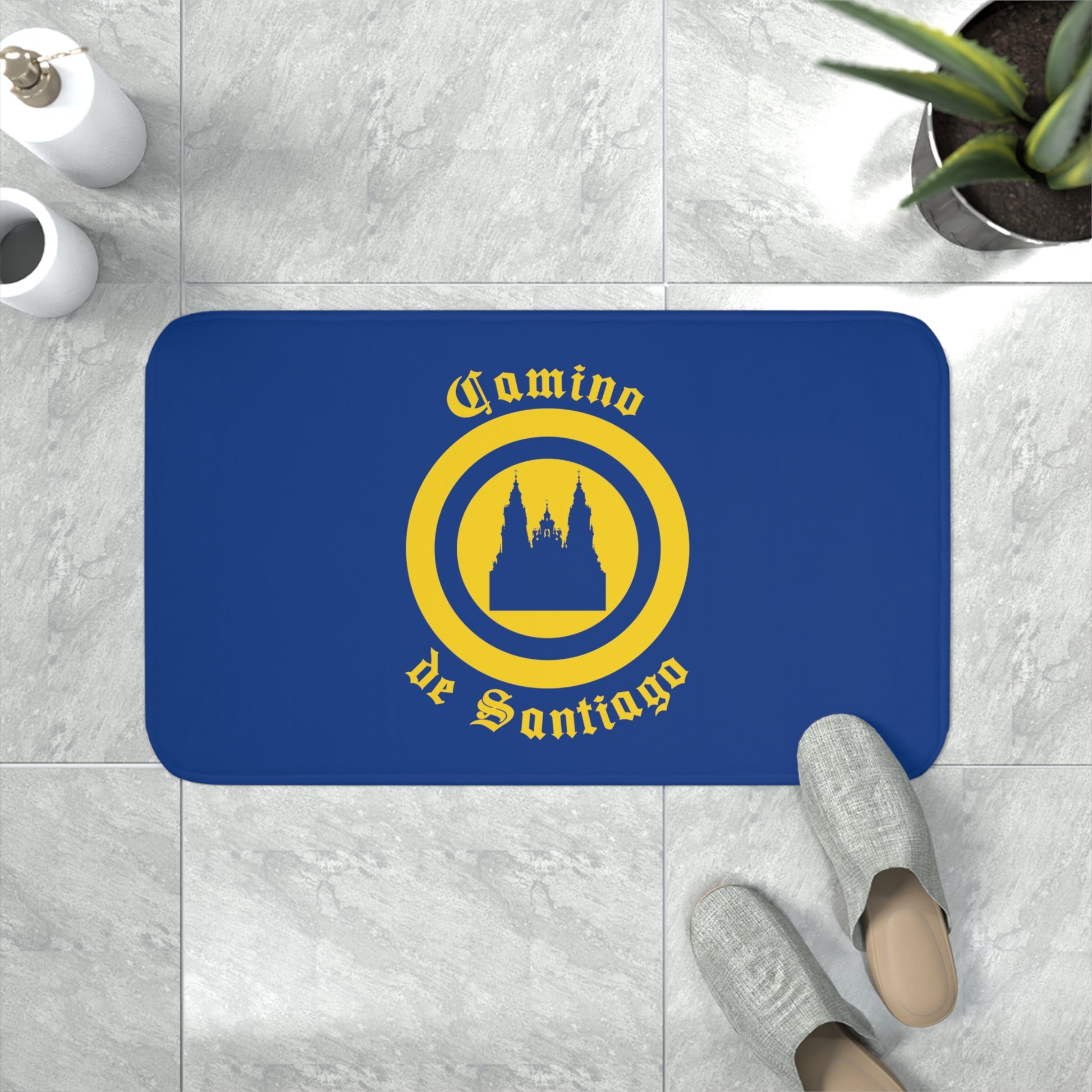 Camino de Santiago Compostela Bath Mat