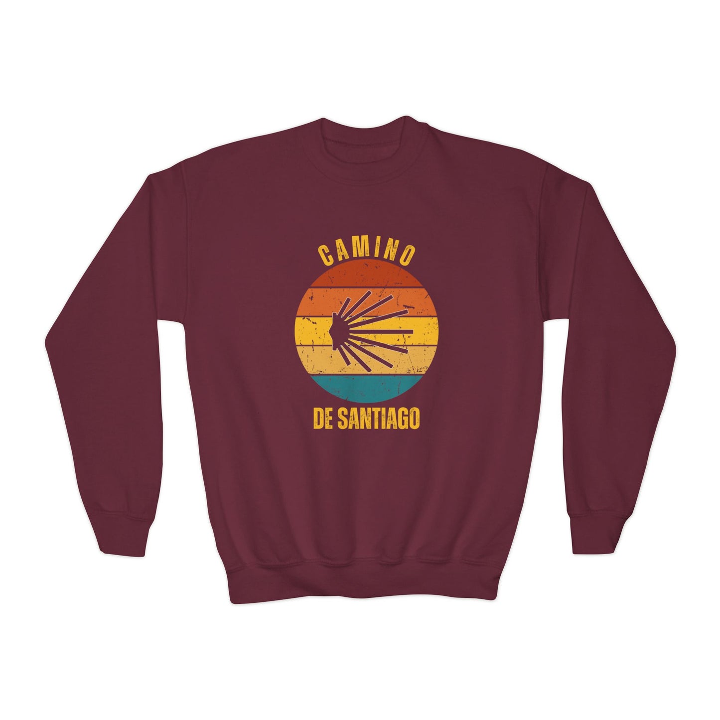 Camino de Santiago Youth Crewneck Sweatshirt, gift for Camino Child Hiker, Camino Children Clothing