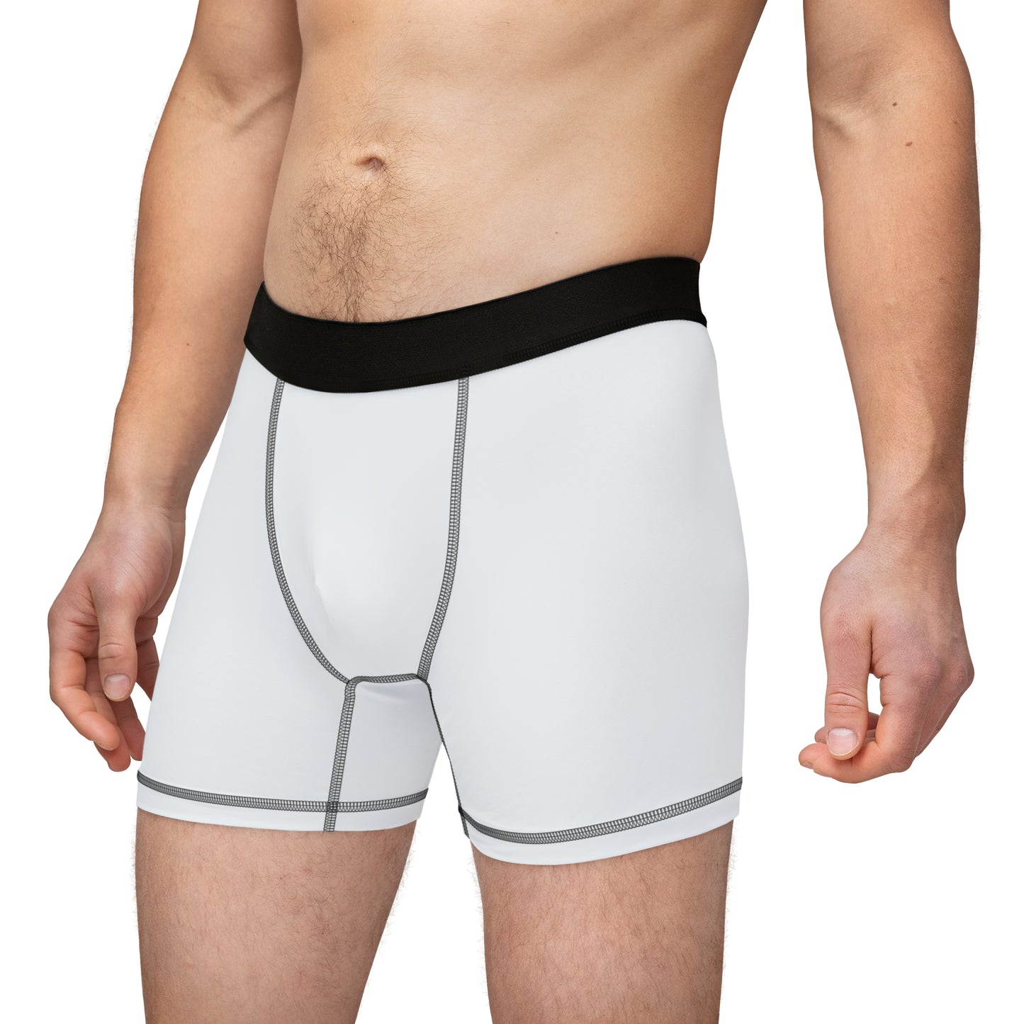 Camino de Santiago Men's Boxers with Hiker, Arrow and Seashell