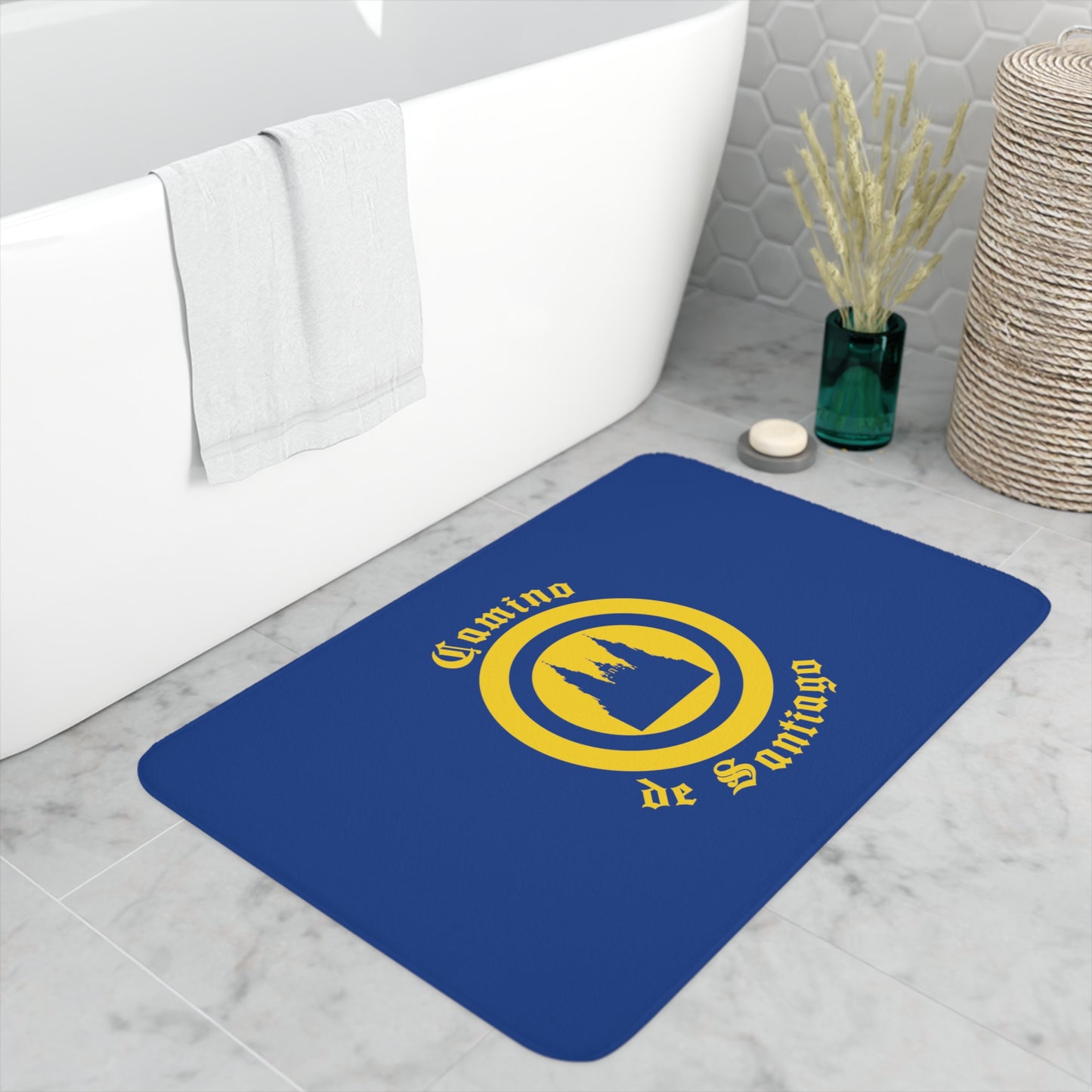 Camino de Santiago Compostela Bath Mat