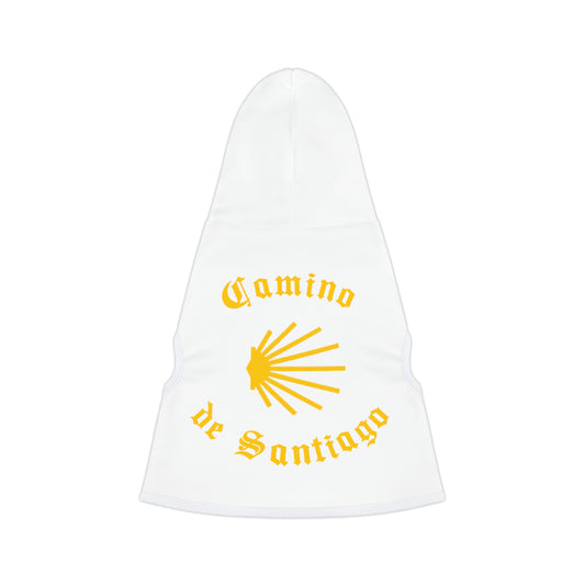 Camino de Santiago Pet Hoodie, Camino Gifts for the Dog or Cat Lover.  Buen Camino with Shell