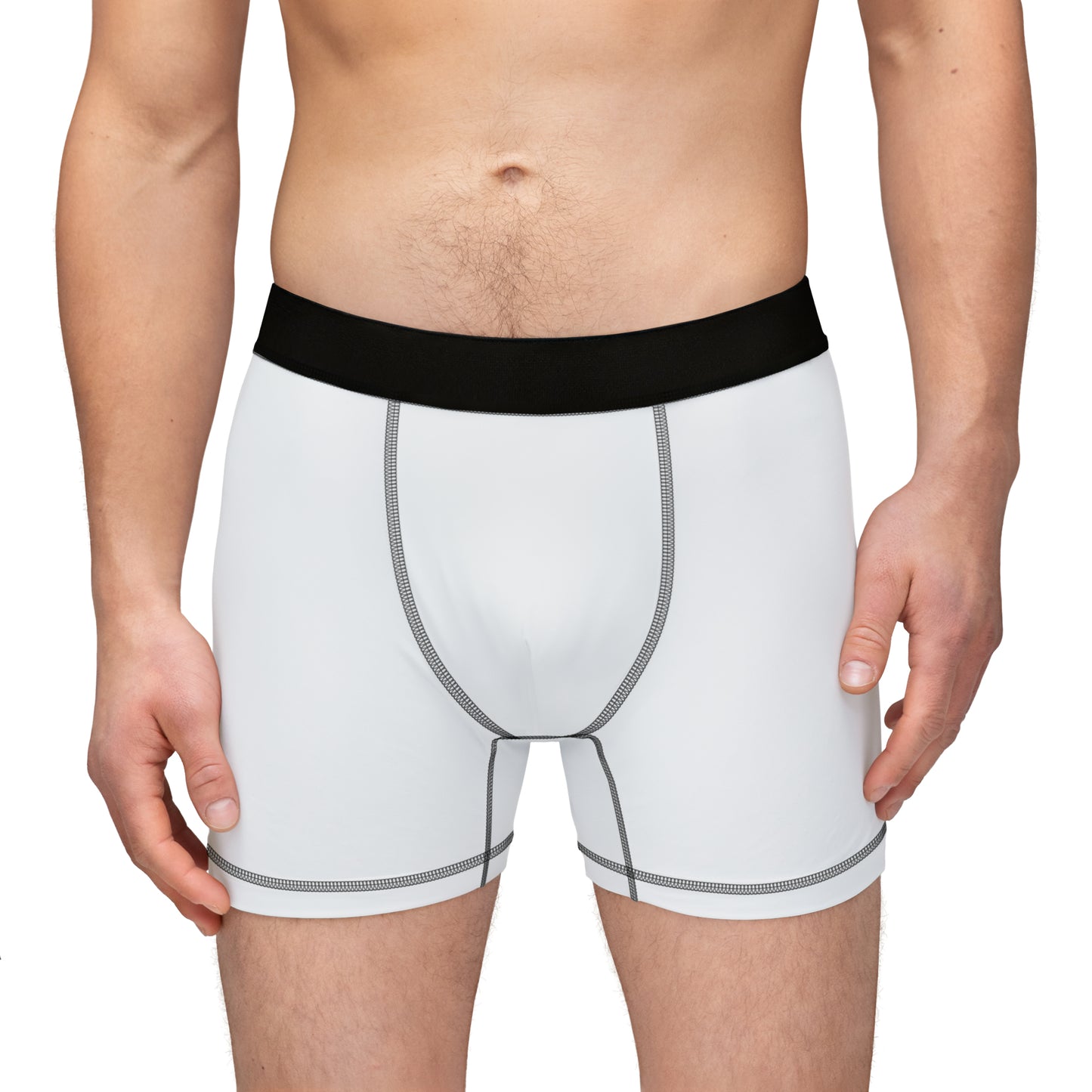 Camino de Santiago Men's Boxers with Hiker, Arrow and Seashell