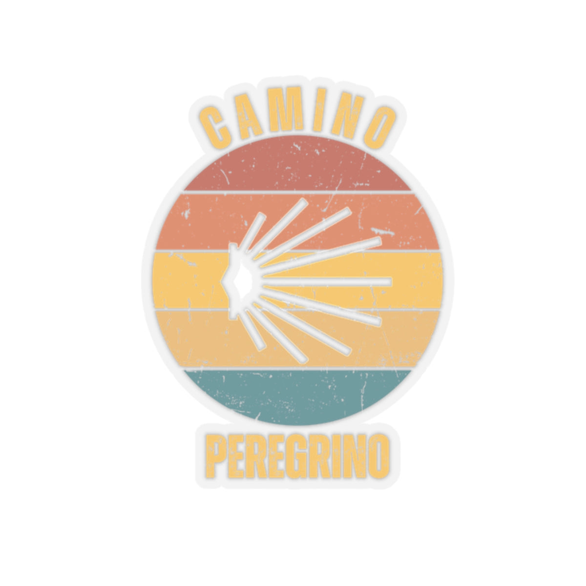 Santiago de Santiago Peregrino Kiss-Cut Stickers, Camino Gifts Souvenirs