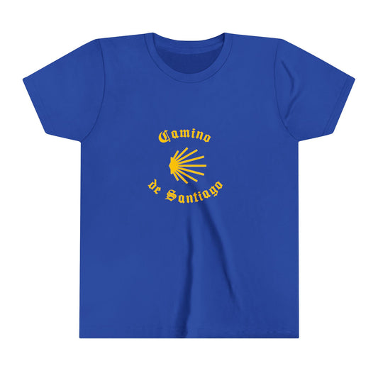 Camino de Santiago Youth Short Sleeve Tee, Gift for Camino Child