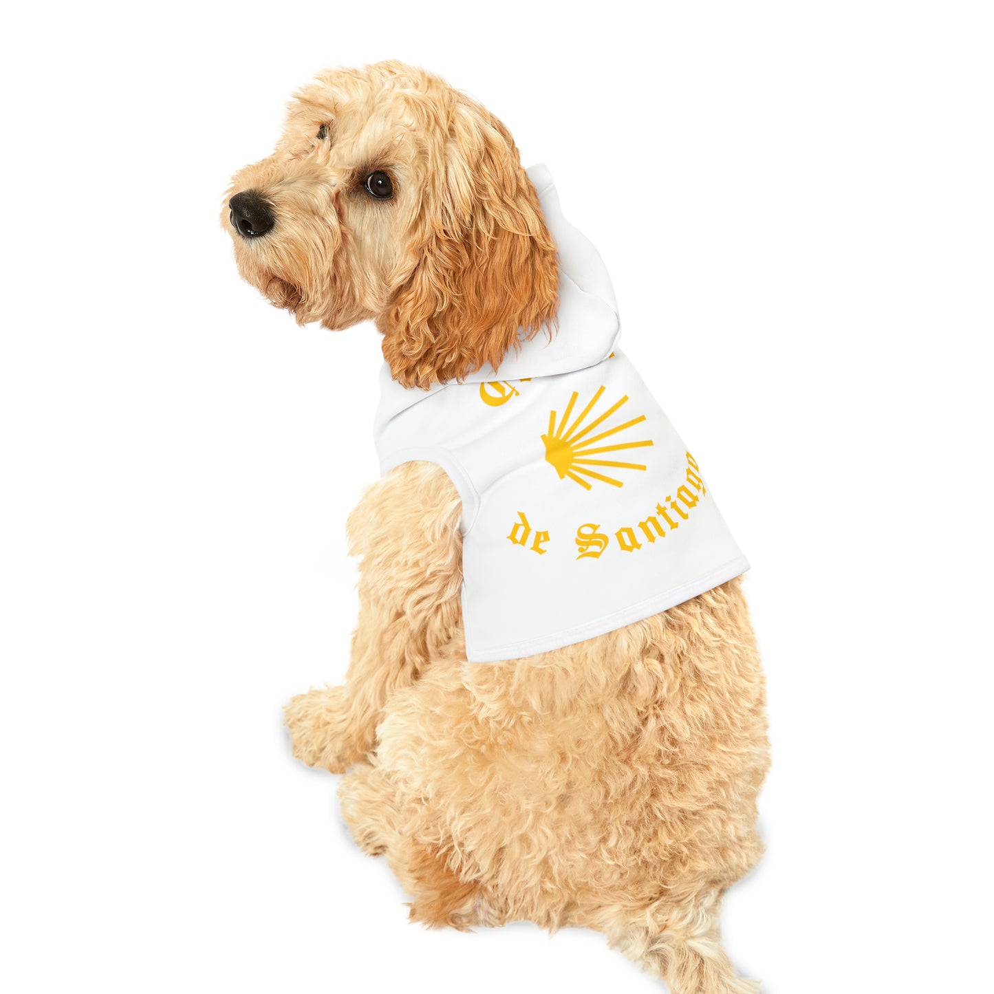 Camino de Santiago Pet Hoodie, Camino Gifts for the Dog or Cat Lover.  Buen Camino with Shell