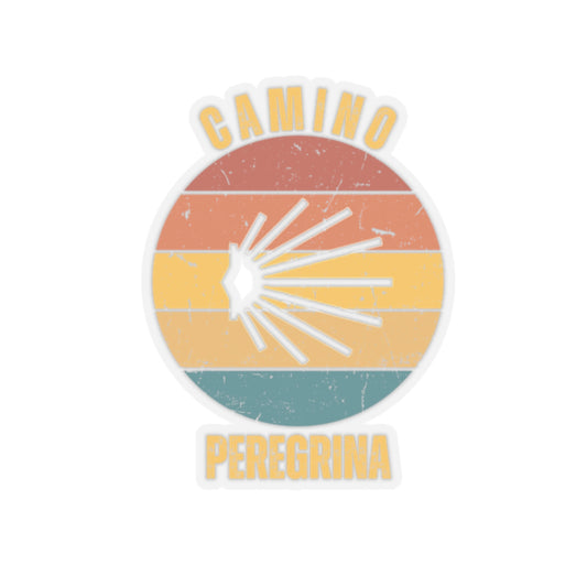 Camino de Santiago Peregrina, Kiss-Cut Stickers, Camino Gifts, Souvenirs