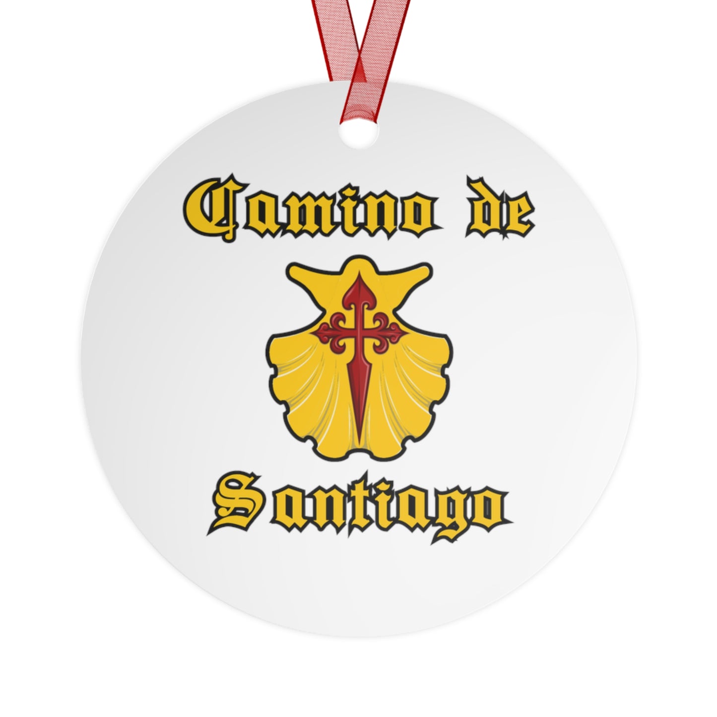 Camino de Santiago Ornaments, Gift for Christmas, Cross of St. James, Metal