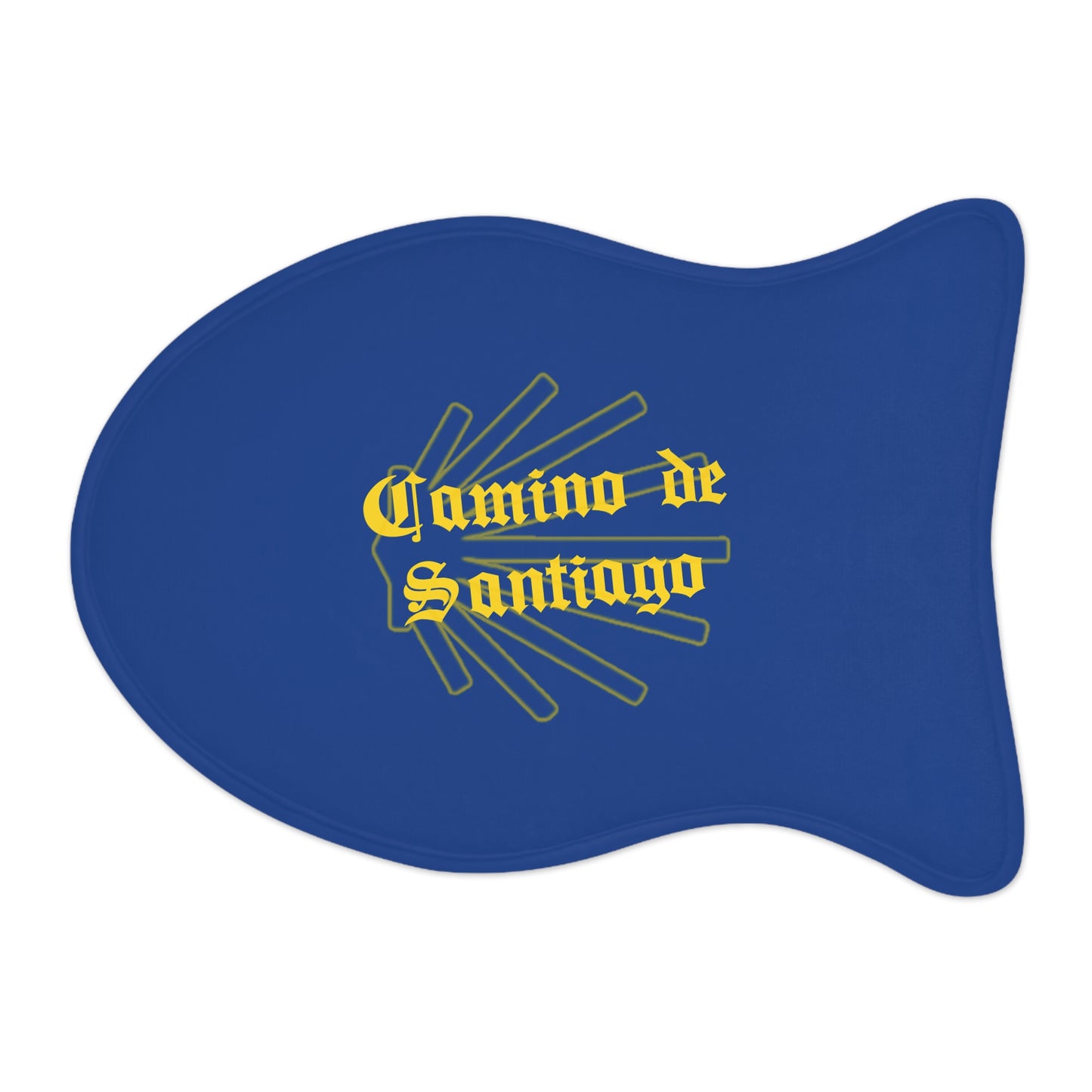 Camino de Santiago Pet Feeding Mats, Gift for Dogs/Cats, Bone and Fish Shapes