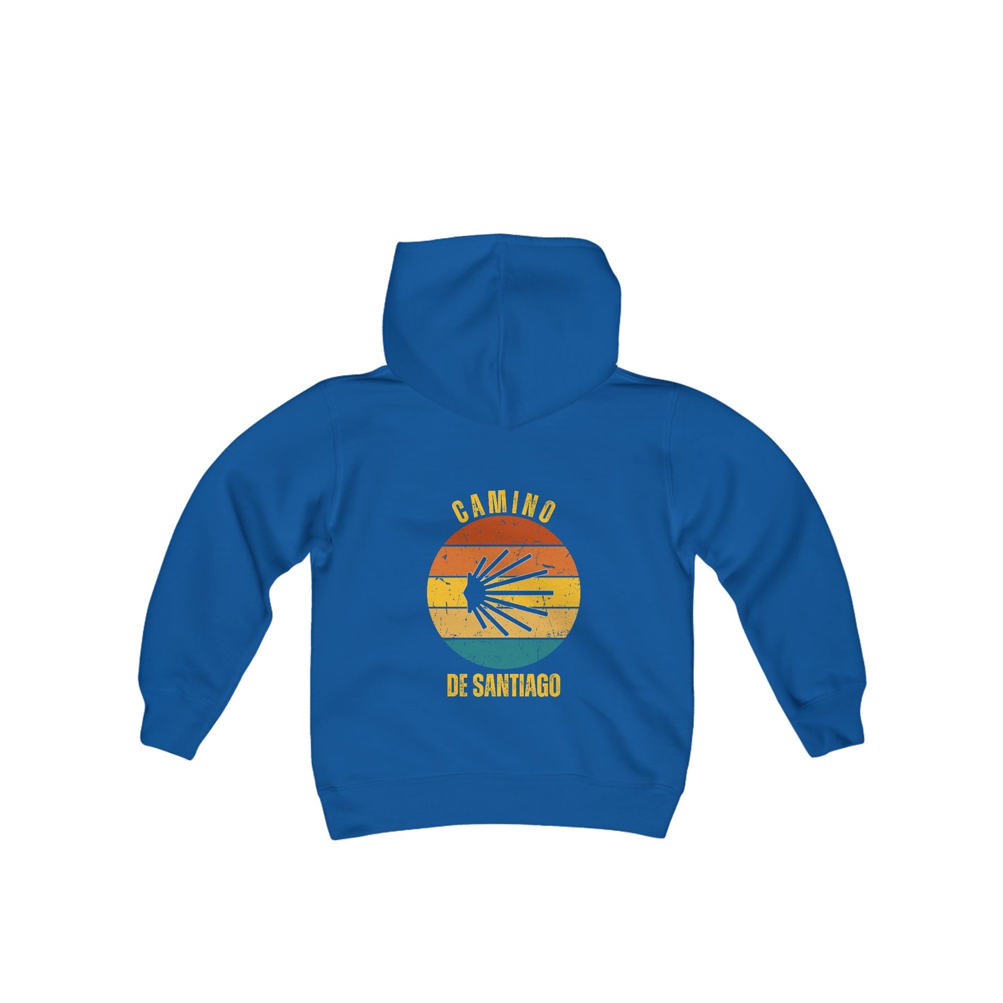 Camino de Santiago Youth Heavy Blend Hooded Sweatshirt, Gift for Camino Child Hiker