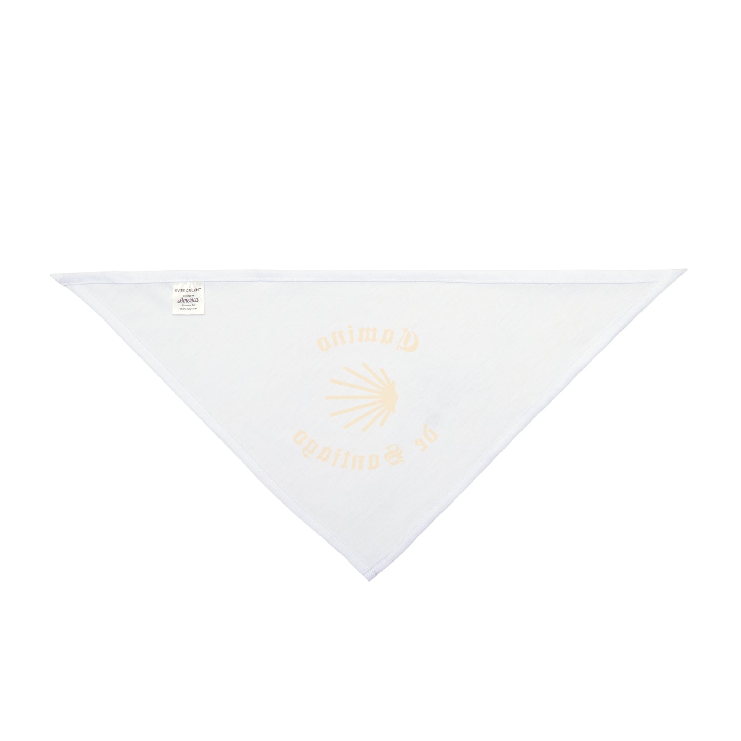 Camino de Santiago Pet Bandana Dog or Cat, with Shell