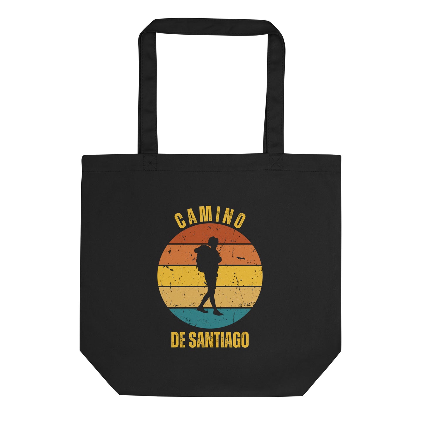 Camino de Santiago Eco Tote Bag Camino Keepsake, Solo Hiker, Portugues, Spain, Plata, Costa, Notre