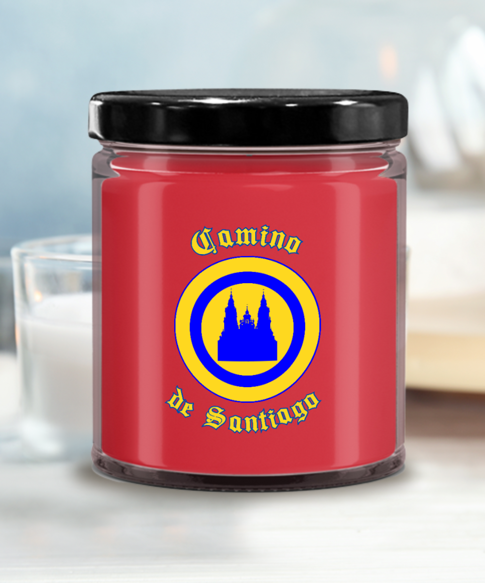 Camino de Santiago Glass Jar Soy Candle, 4 Scents, Gift for Christmas, Birthday Peregrino