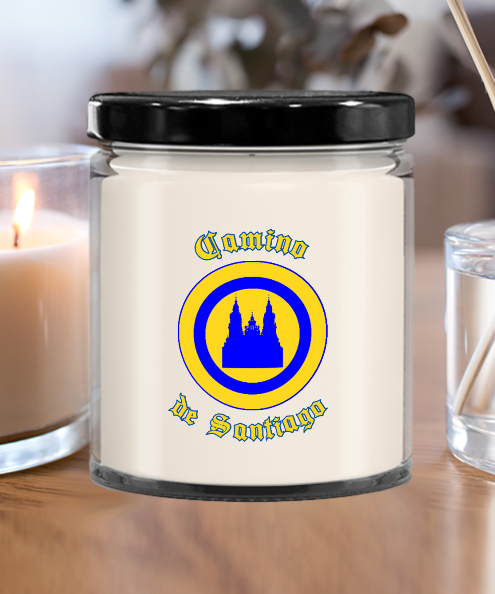 Camino de Santiago Glass Jar Soy Candle, 4 Scents, Gift for Christmas, Birthday Peregrino