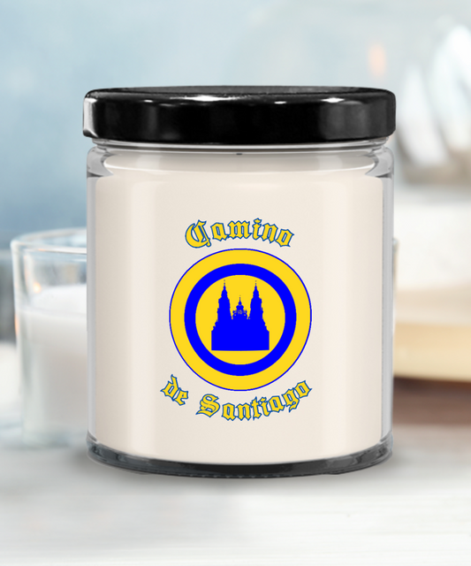 Camino de Santiago Glass Jar Soy Candle, 4 Scents, Gift for Christmas, Birthday Peregrino