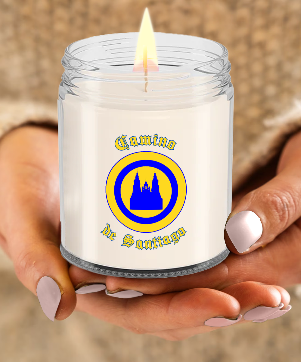 Camino de Santiago Glass Jar Soy Candle, 4 Scents, Gift for Christmas, Birthday Peregrino