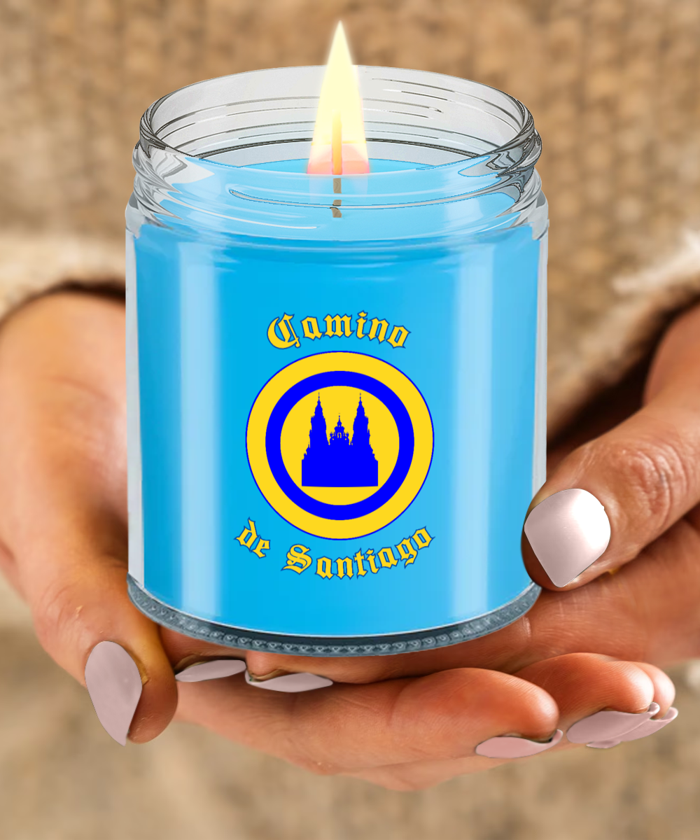 Camino de Santiago Glass Jar Soy Candle, 4 Scents, Gift for Christmas, Birthday Peregrino