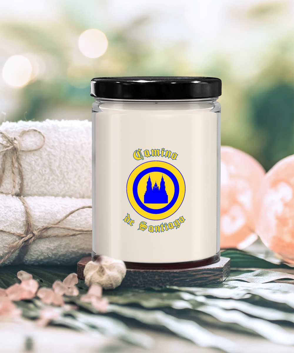 Camino de Santiago Glass Jar Soy Candle, 4 Scents, Gift for Christmas, Birthday Peregrino