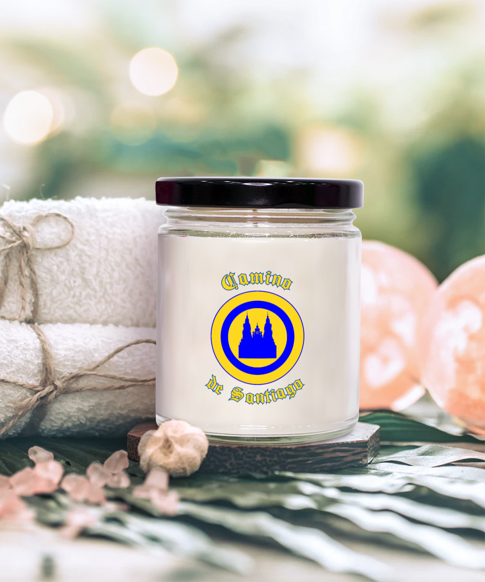 Camino de Santiago Glass Jar Soy Candle, 4 Scents, Gift for Christmas, Birthday Peregrino