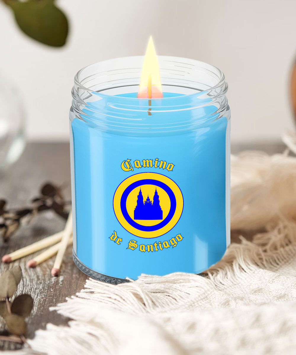 Camino de Santiago Glass Jar Soy Candle, 4 Scents, Gift for Christmas, Birthday Peregrino