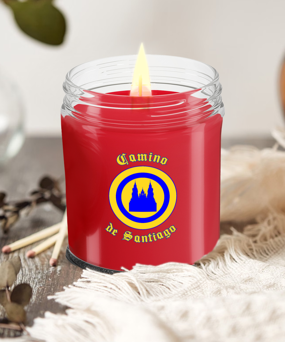 Camino de Santiago Glass Jar Soy Candle, 4 Scents, Gift for Christmas, Birthday Peregrino