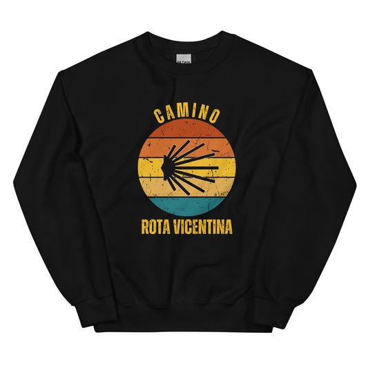 Camino Rota Vicentina Sweatshirt, Camino de Santiago Fishermen's Trail Keepsake, Seashell, Unisex