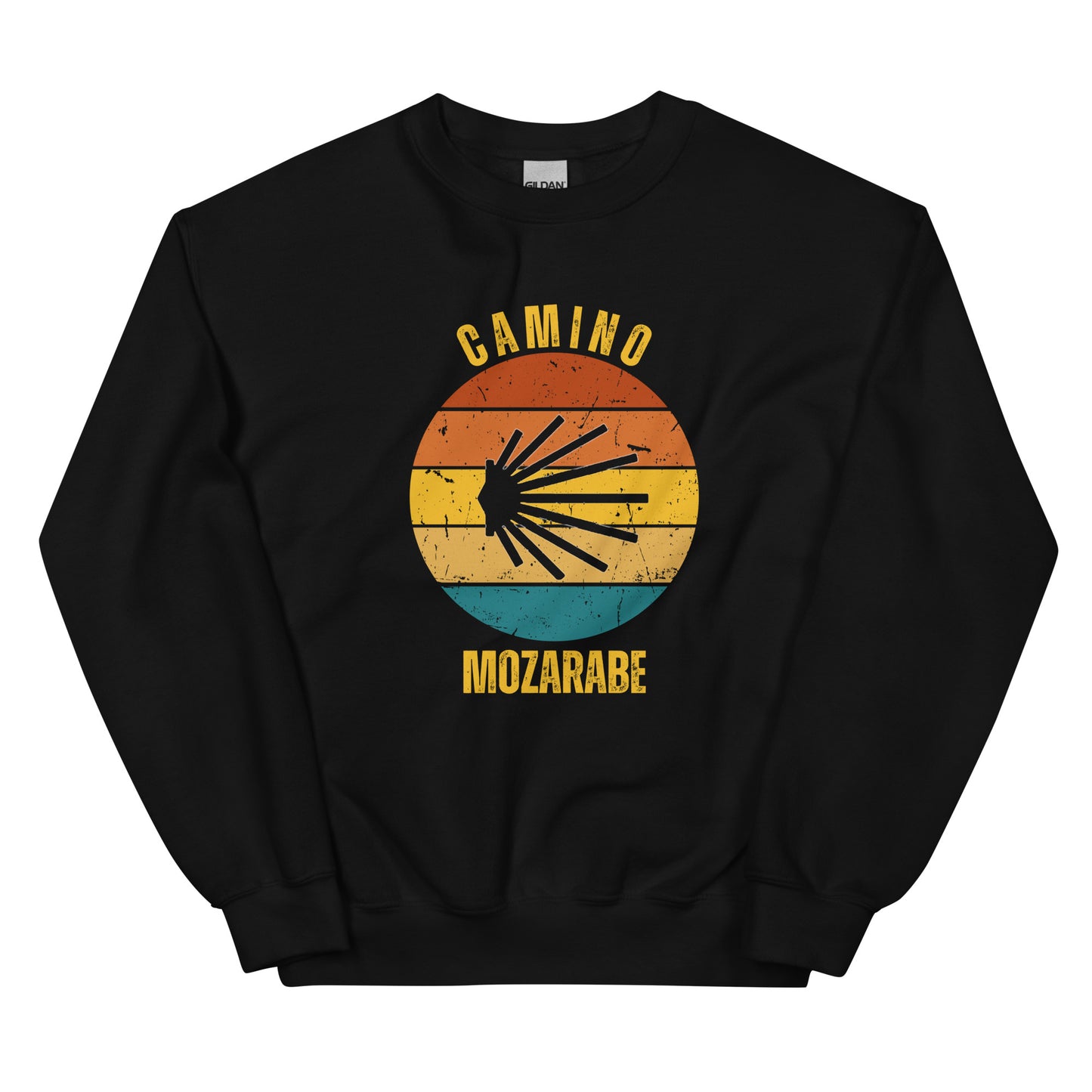 Camino Mozarabe Sweatshirt, Camino de Santiago Spain Keepsake, Seashell, Unisex