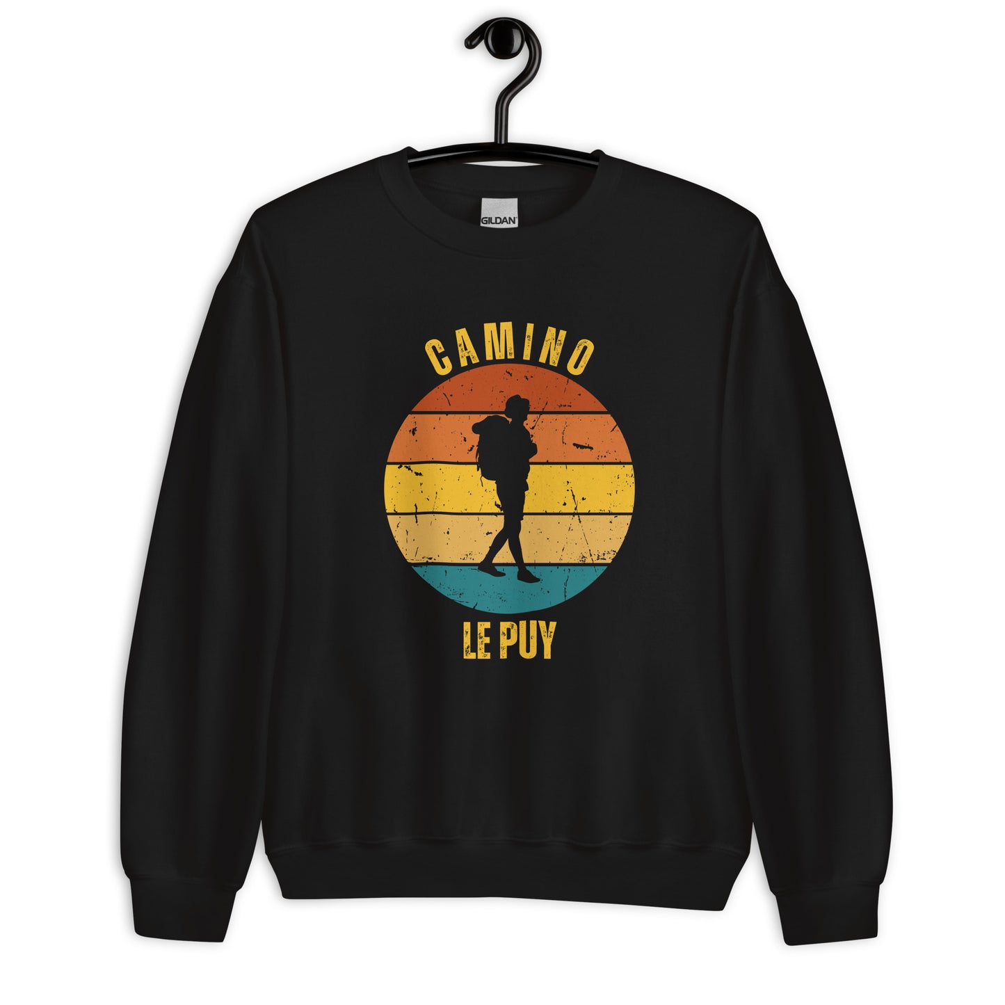 Le Puy Camino Sweatshirt, Camino de Santiago Le Chemin Keepsake, Solo Hiker, Unisex