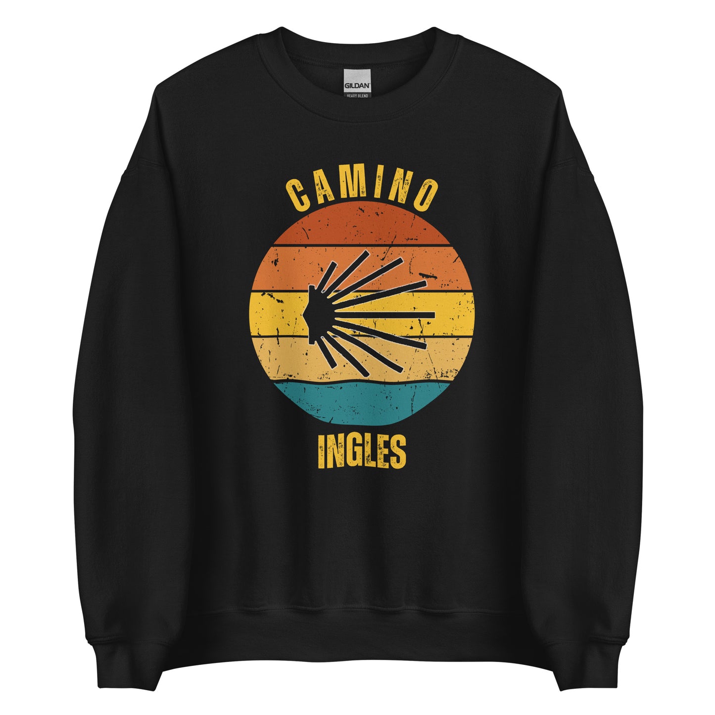 Camino Ingles Sweatshirt Sweatshirt, Camino de Santiago Keepsake, Gift for Peregrino, Seashell, Unisex