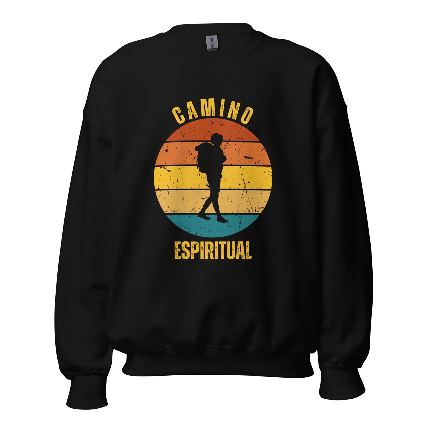 Camino Espiritual Sweatshirt Sweatshirt, Camino de Santiago Keepsake, Solo Hiker, Unisex